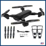 DM107s RC Helicopter Foldable Full Hd Double Camera Drone